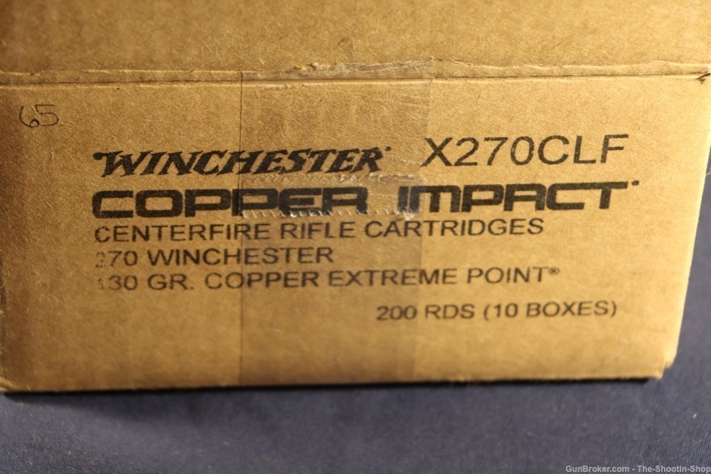Winchester Copper Impact 270WIN Rifle Ammunition 200RD Case 130GR XP 270 CI-img-8