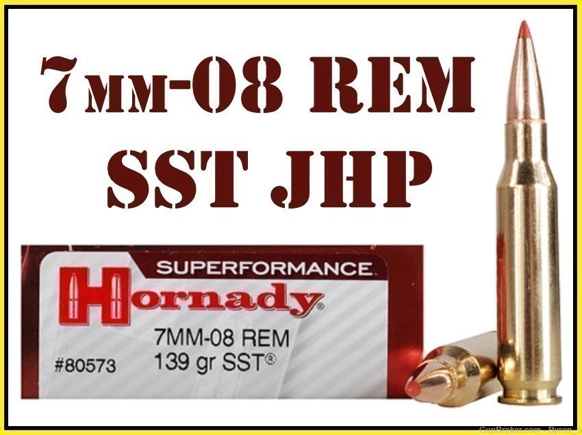 20rds Hornady Superformance™ SST 7mm-08 Rem 139gr BT JHP 80573 + FAST SHIP-img-1