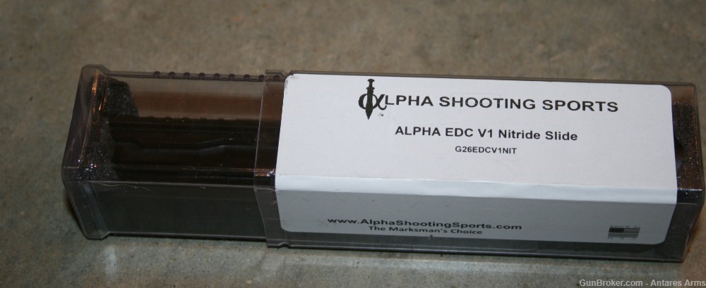 ALPHA EDC V1 Nitride Slide for G26 Glock 26 9mm NEW-img-2