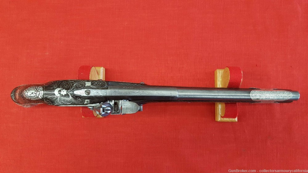 Selective Fire Ottoman Flintlock Holster Pistol With Sliding Pan-img-10