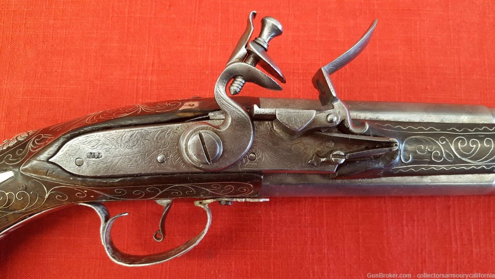 Selective Fire Ottoman Flintlock Holster Pistol With Sliding Pan-img-4