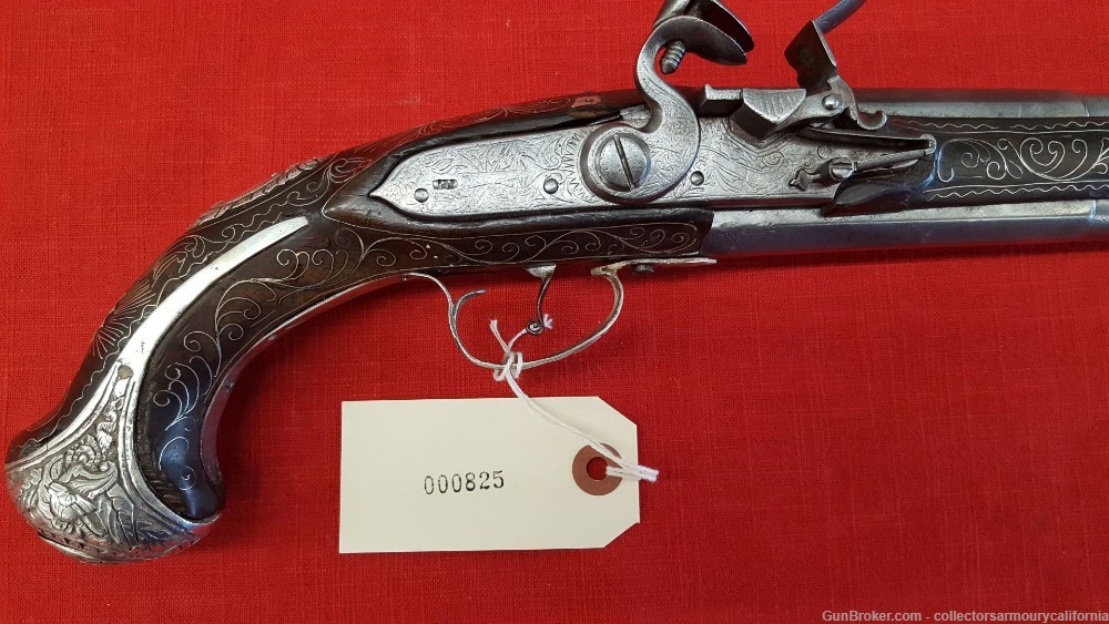 Selective Fire Ottoman Flintlock Holster Pistol With Sliding Pan-img-19