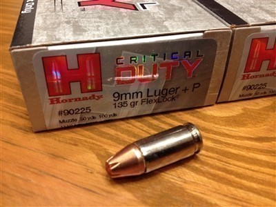 Ammunition Fairy 9mm +P Hornady 135gr Critical Duty 100-img-0