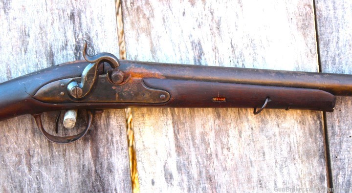 Mid 1800's Half Stock 12 Gauge Shotgun-img-2