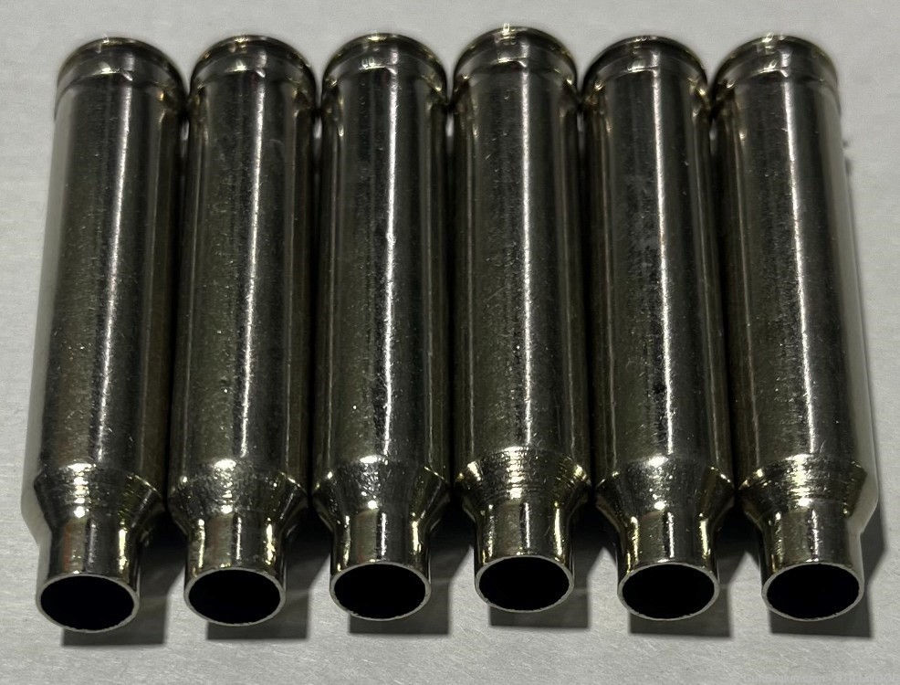 .300 Win Mag Once-fired Brass Casings Nickel Hornady Polished Inspected 100-img-2