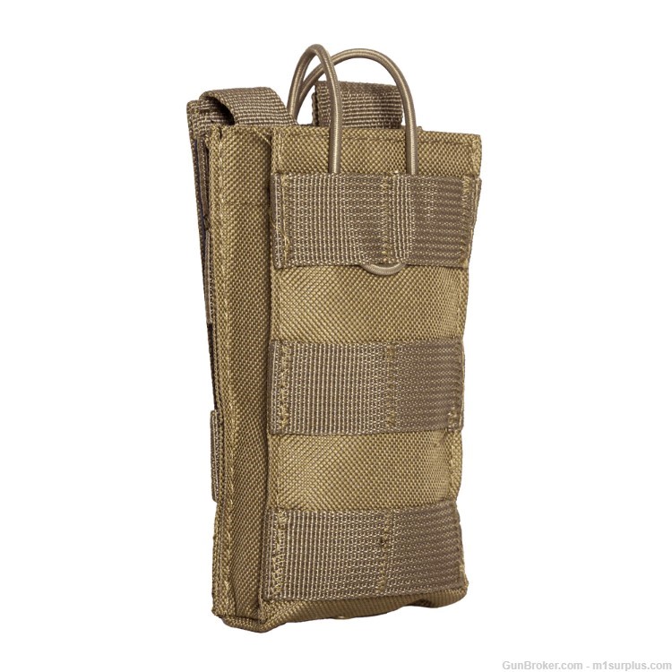 Tan MOLLE 5.56 .223 Tactical Magazine Pouch fits AR15 Colt M4 Hk416 Mags-img-0