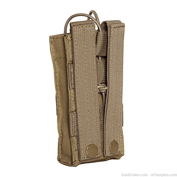 Tan MOLLE 5.56 .223 Tactical Magazine Pouch fits S&W M&P Mossberg MMR Mags-img-1