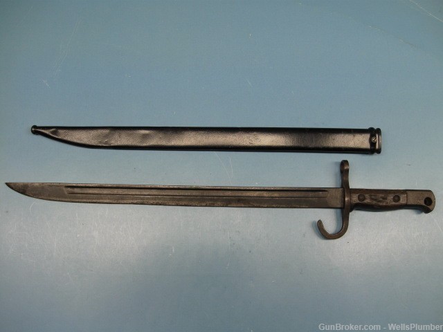 JAPANESE WWII TYPE 30 BAYONET WITH SCABBARD JINSEN LB-158 VARIATION F-img-0