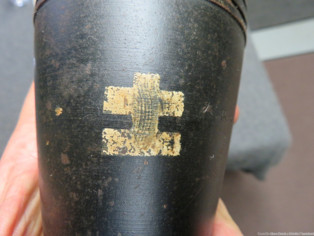 JAPANESE WWII TYPE 100 81MM MORTAR ROUND DATED 1942 INERT-img-3
