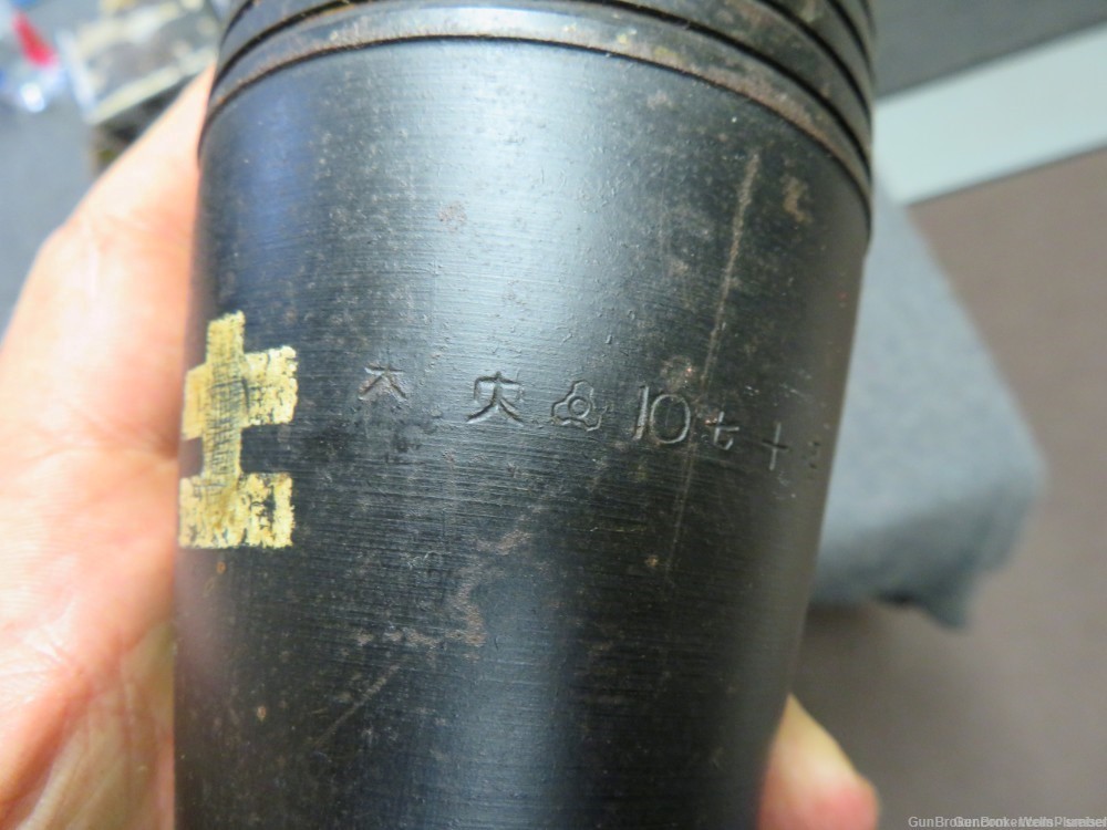 JAPANESE WWII TYPE 100 81MM MORTAR ROUND DATED 1942 INERT-img-4