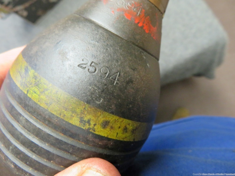 JAPANESE WWII TYPE 100 81MM MORTAR ROUND DATED 1942 INERT-img-7