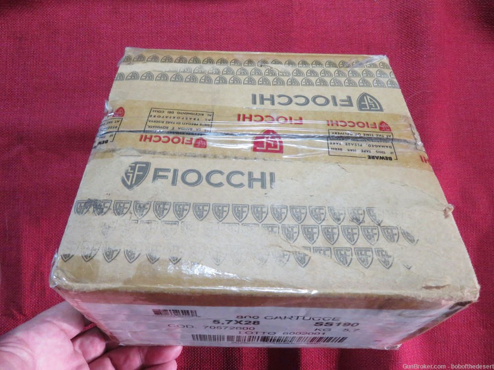 FN Fiocchi Contract SS190 5.7x28mm AP 800rd case RARE!-img-1