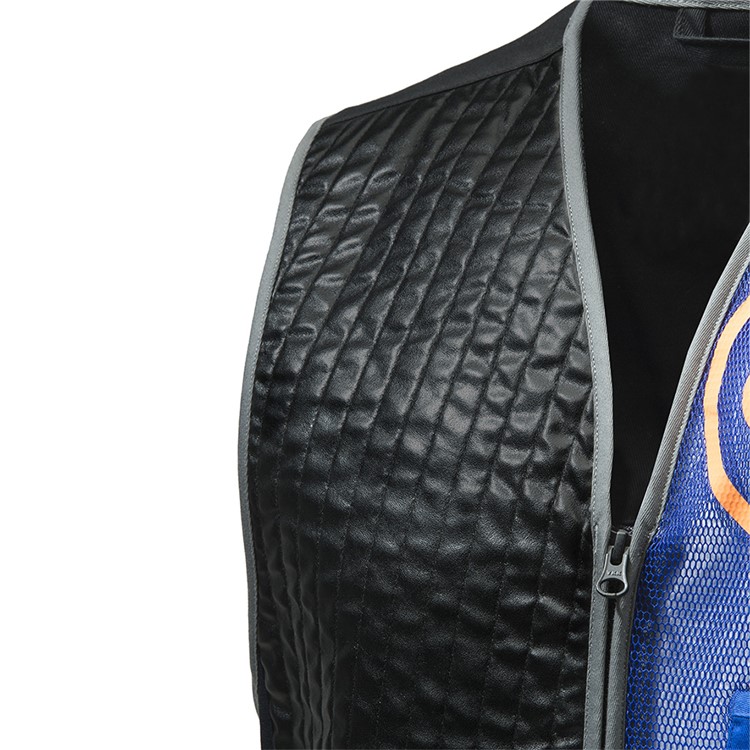 BERETTA Two Tone Sporting Vest, Color: Blue Beretta/Black/Orange, Size: S-img-2