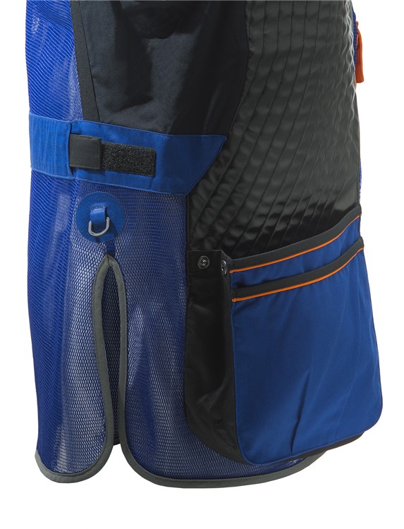 BERETTA Two Tone Sporting Vest, Color: Blue Beretta/Black/Orange, Size: S-img-5