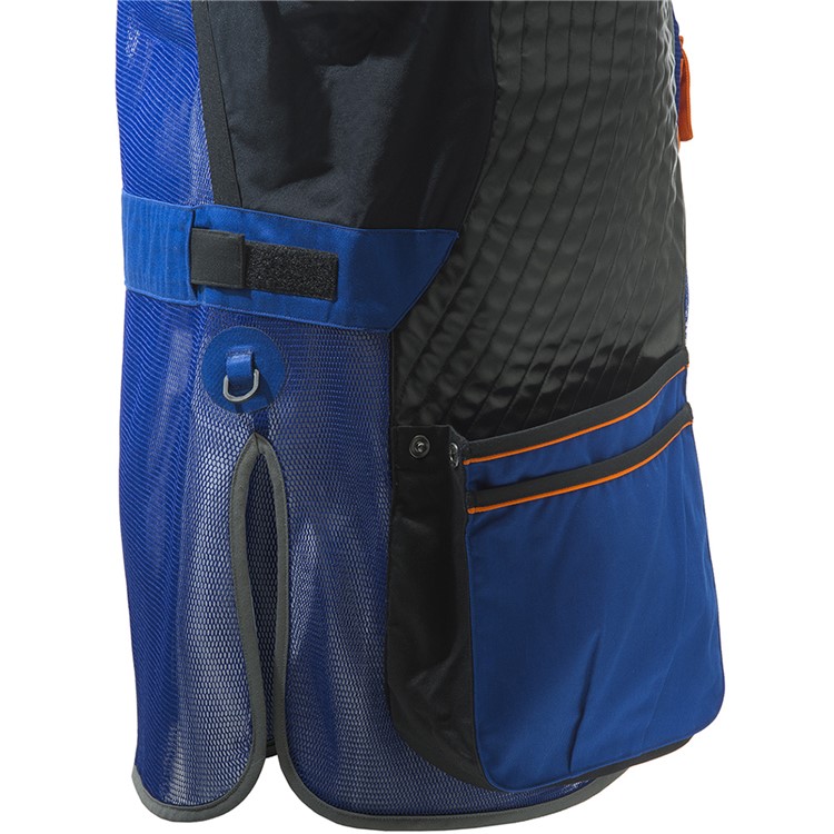 BERETTA Two Tone Sporting Vest, Color: Blue Beretta/Black/Orange, Size: S-img-4