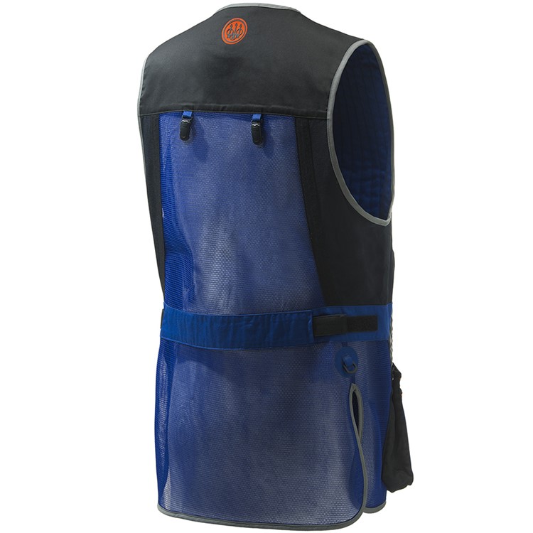 BERETTA Two Tone Sporting Vest, Color: Blue Beretta/Black/Orange, Size: S-img-1