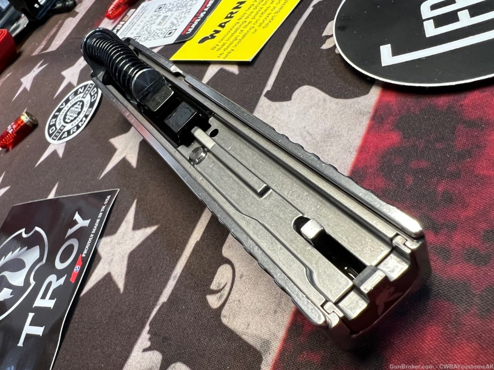 G26 “Play Boy” SS & Blk Complete Slide 9mm Glock 26 Gen 3 4 -CWRAY-img-12
