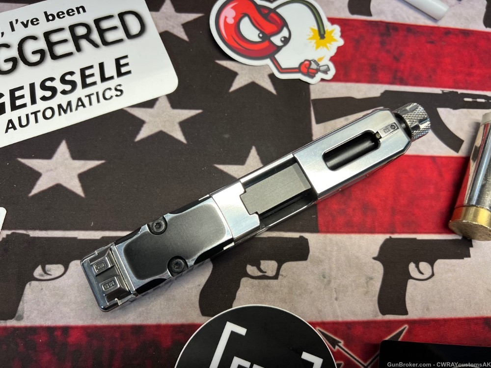 G26 “Play Boy” SS & Blk Complete Slide 9mm Glock 26 Gen 3 4 -CWRAY-img-9