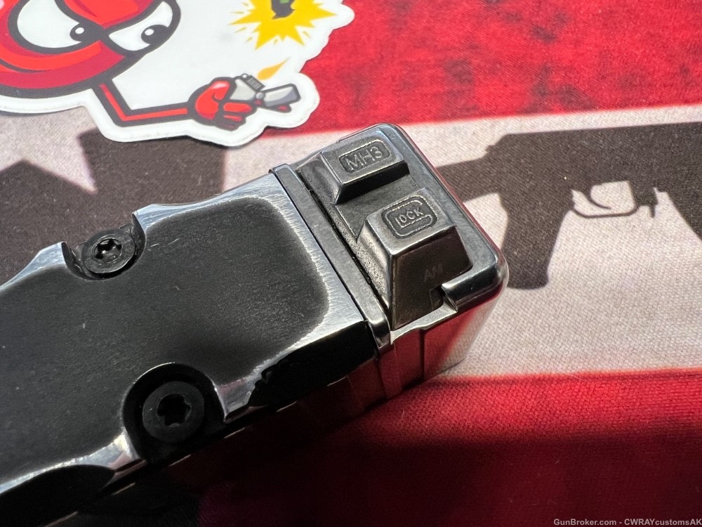 G26 “Play Boy” SS & Blk Complete Slide 9mm Glock 26 Gen 3 4 -CWRAY-img-5