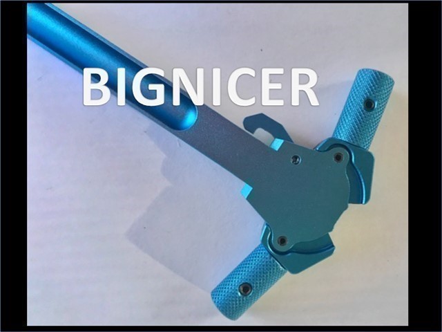 AR10 AR 308 Ambidextrous Charging Handle BLUE-img-2