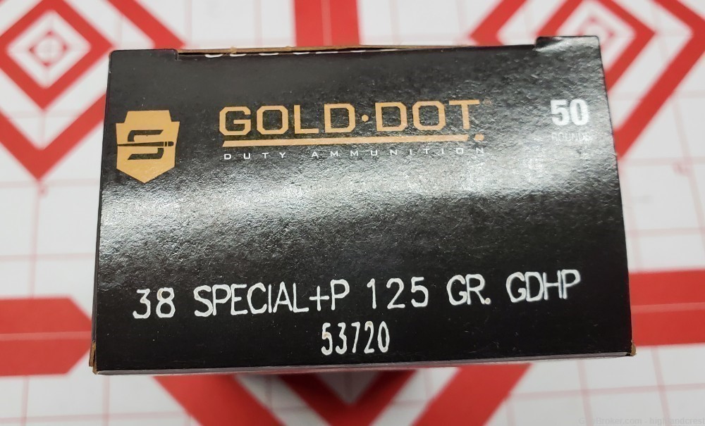 50 SPEER 38 Special +P GOLD DOT Hollow Point 125 gr .38spl NEW GDHP 53720-img-1