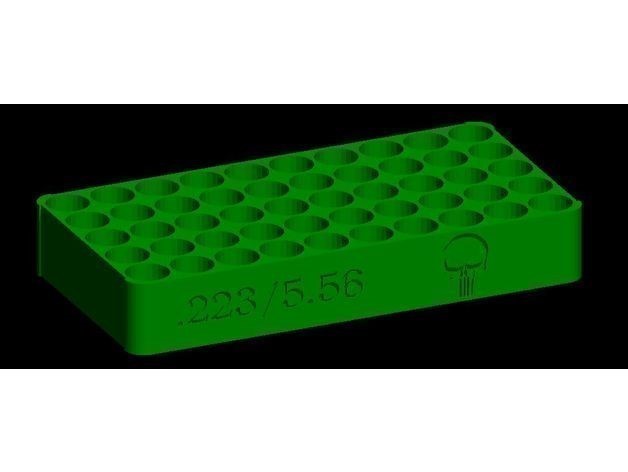 223 / 5.56 Remington The PUNISHER Reloading Block | Tray Fast Shipping 50 R-img-3