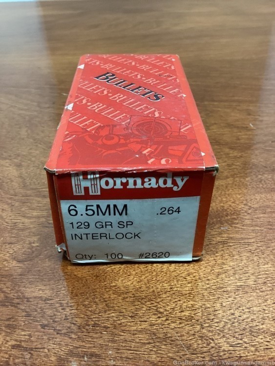 Hornady 6.5mm .264" 129 gr SP InterLock Bullets - New/100ct*-img-0