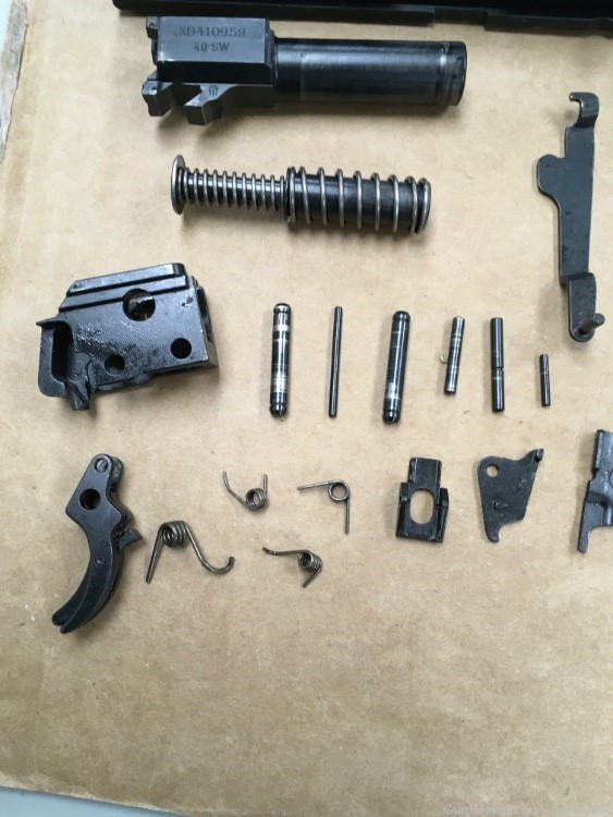 Springfield XD40 Compact barrel slide  spring trigger pins screws parts lot-img-2