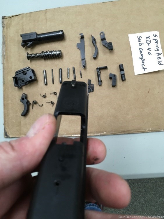 Springfield XD40 Compact barrel slide  spring trigger pins screws parts lot-img-11