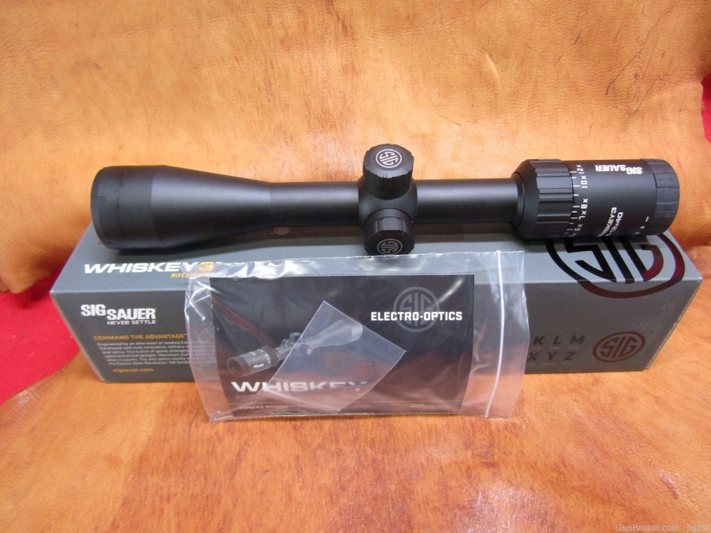 Sig Sauer Whiskey 3 4-12x40mm Rifle Scope New in Box SOW34204-img-0