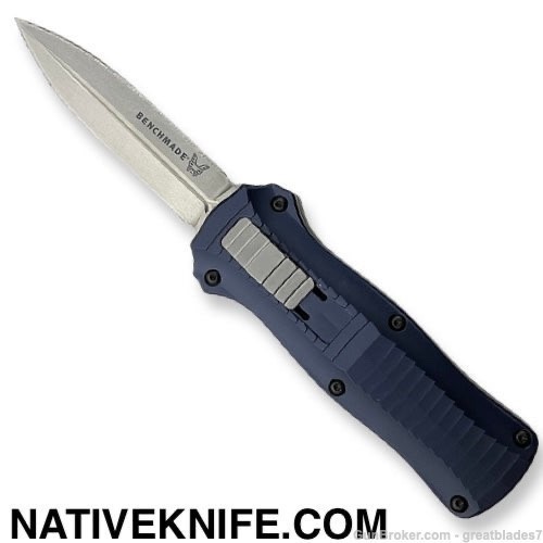 Benchmade Limited Edition Mini Infidel OTF Knife Crater Blue 3350-2301-img-0