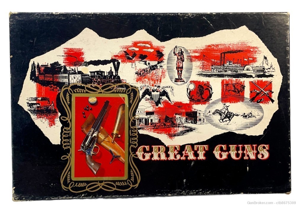 Colt Remington Great Guns Sealed Playing Cards w/ Revenue Stamps & Ashtrays-img-6