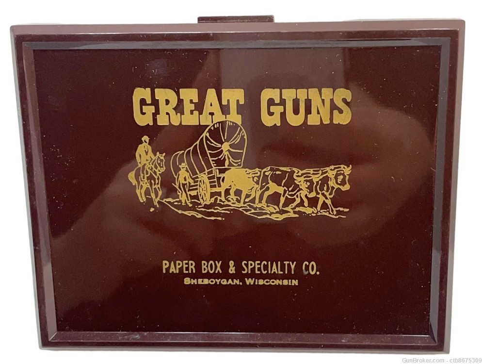 Colt Remington Great Guns Sealed Playing Cards w/ Revenue Stamps & Ashtrays-img-4