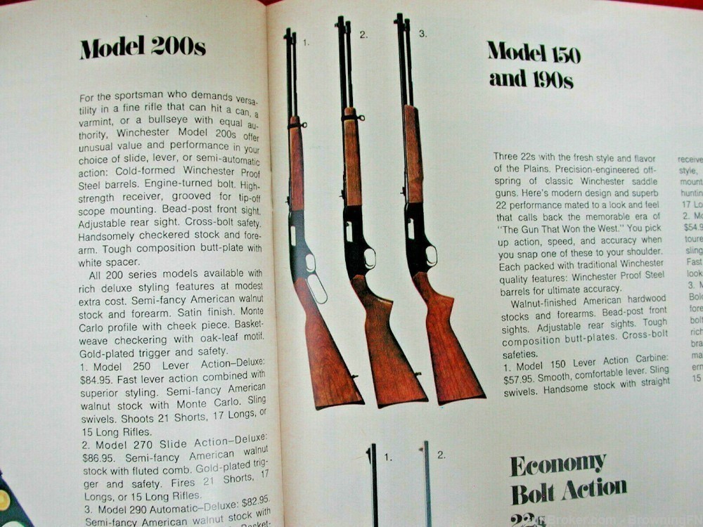 Orig Winchester Catalog 1971 Model 190 270 290 121 141 52D325 31o 320 101-img-13