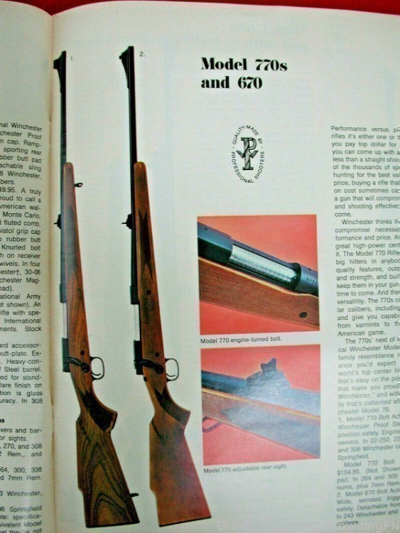 Orig Winchester Catalog 1971 Model 190 270 290 121 141 52D325 31o 320 101-img-15