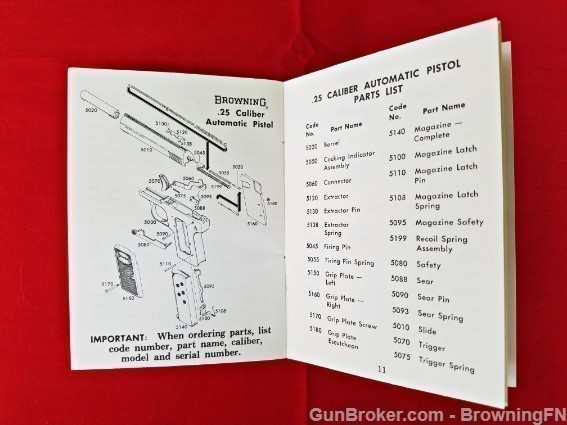 Orig Browning .25 Automatic Owners Manual 1968-img-2