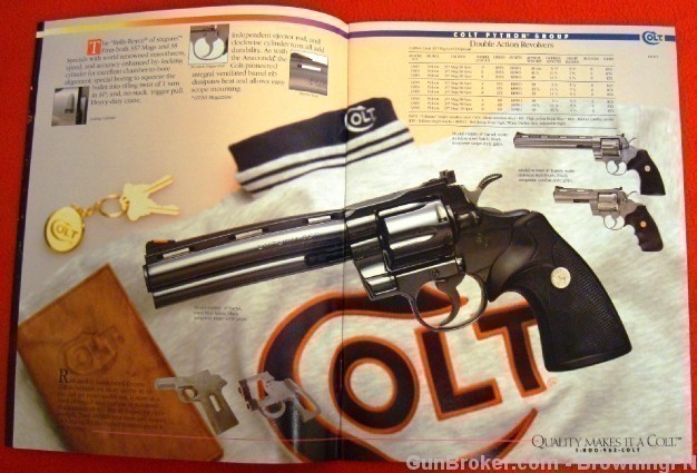 Orig Colt 1994 Catalog Python Trooper Gold Cup 1911 AR-15 Single Action SAA-img-1