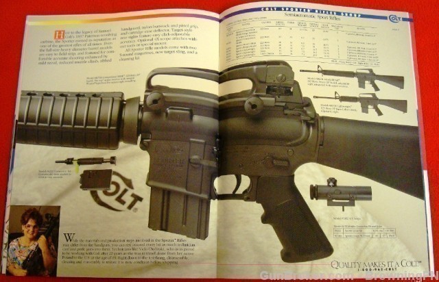 Orig Colt 1994 Catalog Python Trooper Gold Cup 1911 AR-15 Single Action SAA-img-12