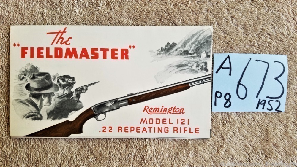 Orig Remington Model 121 The Fieldmaster Flyer 1952-img-0