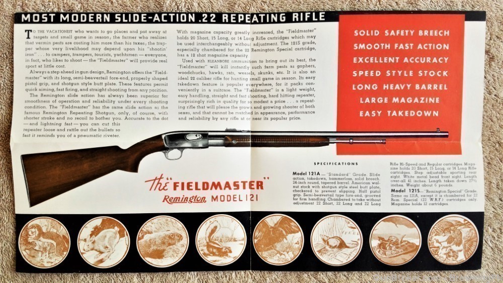 Orig Remington Model 121 The Fieldmaster Flyer 1952-img-1