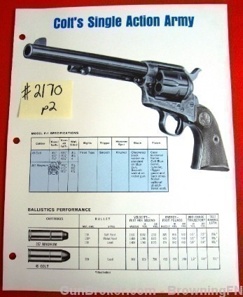 Colt Flyer Schematics Model Single Action Army-img-0