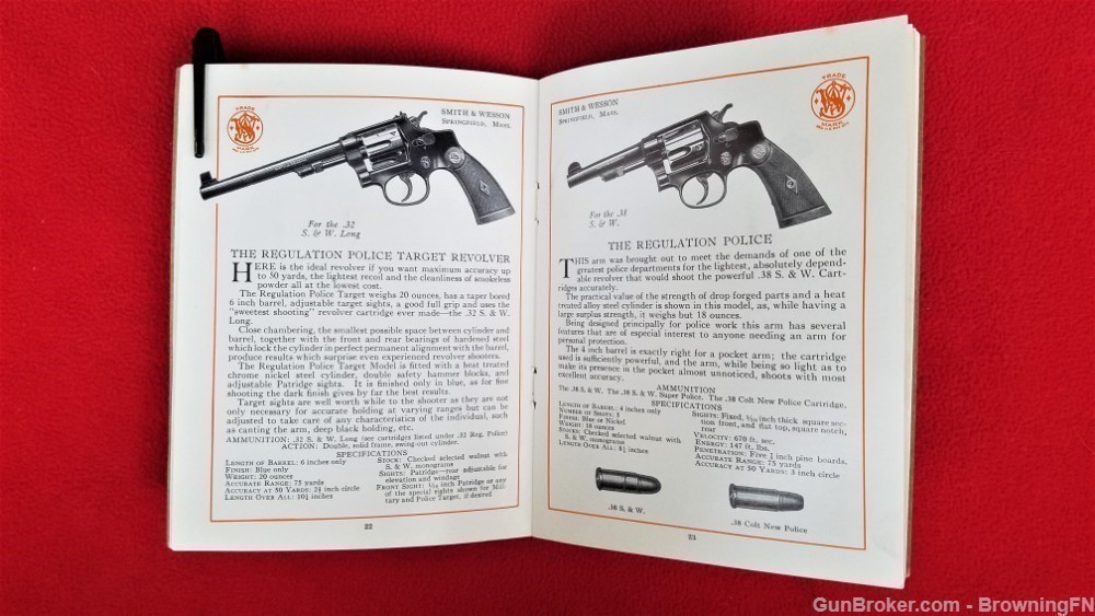 Original S&W Smith & Wesson 85th Anniversary Catalog 1937-img-3