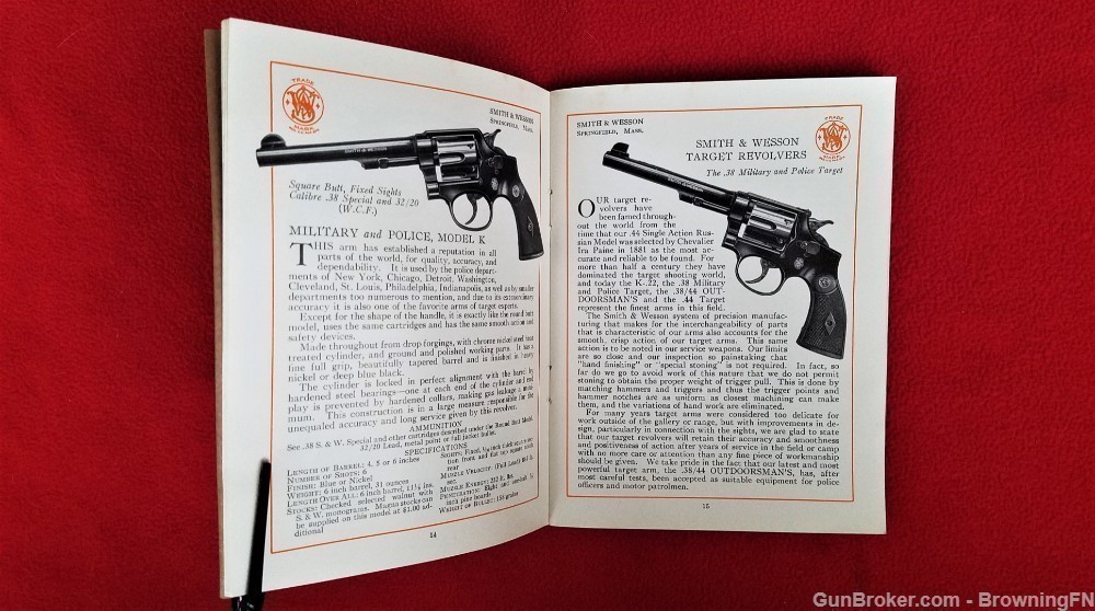 Original S&W Smith & Wesson 85th Anniversary Catalog 1937-img-2