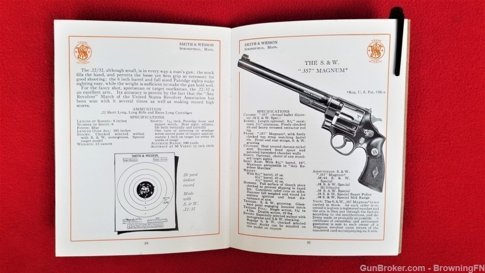Original S&W Smith & Wesson 85th Anniversary Catalog 1937-img-4
