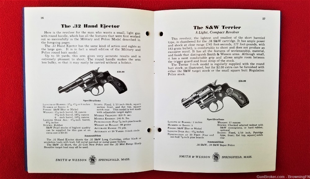 Original S&W Smith & Wesson Superior Revolvers Catalog 1940-img-2