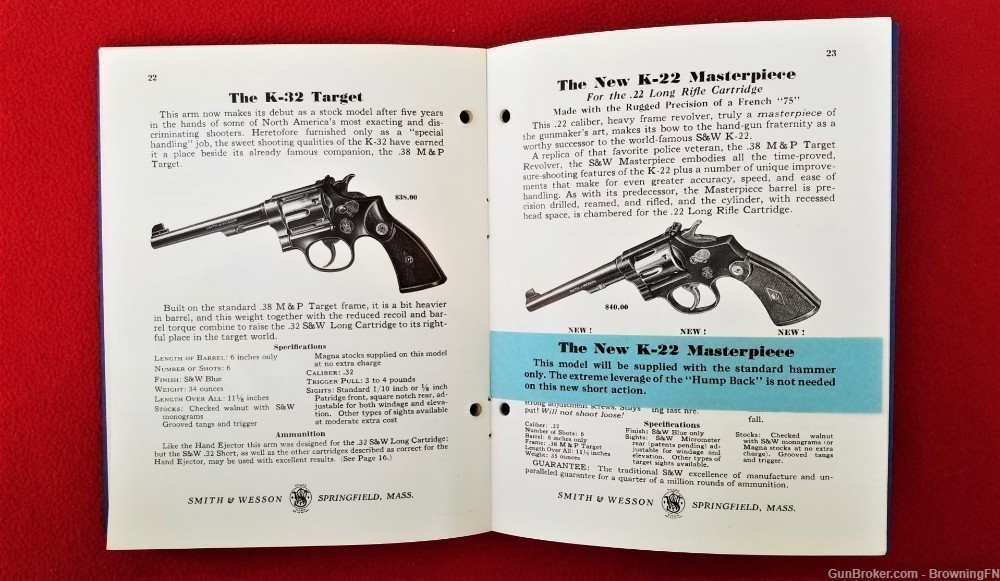 Original S&W Smith & Wesson Superior Revolvers Catalog 1940-img-3