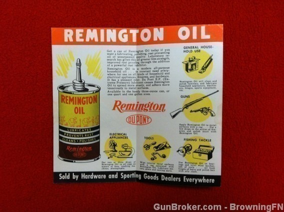 Orig Vintage Remington Oil Flyer-img-1