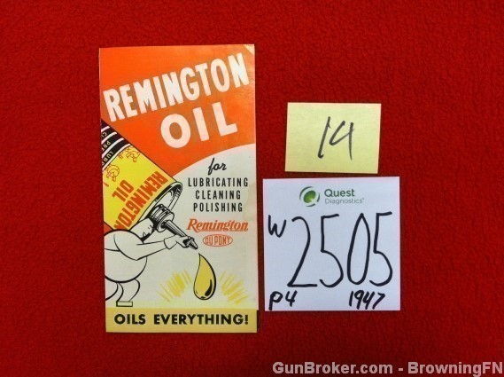 Orig Vintage Remington Oil Flyer-img-0