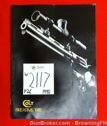 Original Colt Firearms ALL Models Catalog 1981-img-0