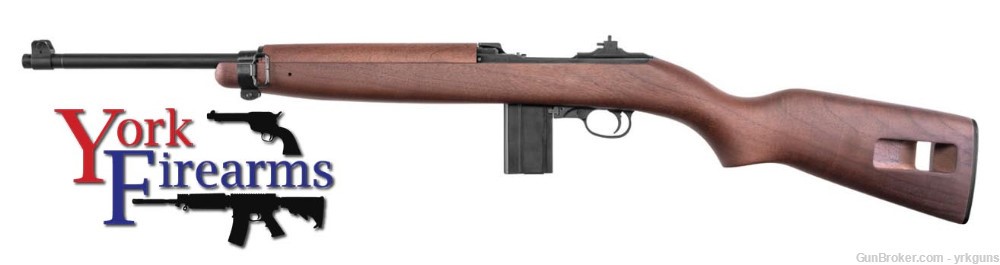 Auto-Ordnance M1 Carbine 30CARB 15RD Walnut Stock/Handguard NEW AOM130-img-1